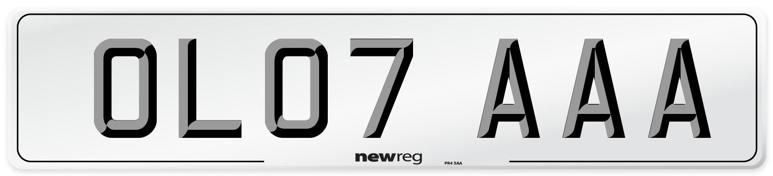 OL07 AAA Number Plate from New Reg